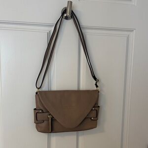 Nicole Miller Elegant Brown Crossbody Bag